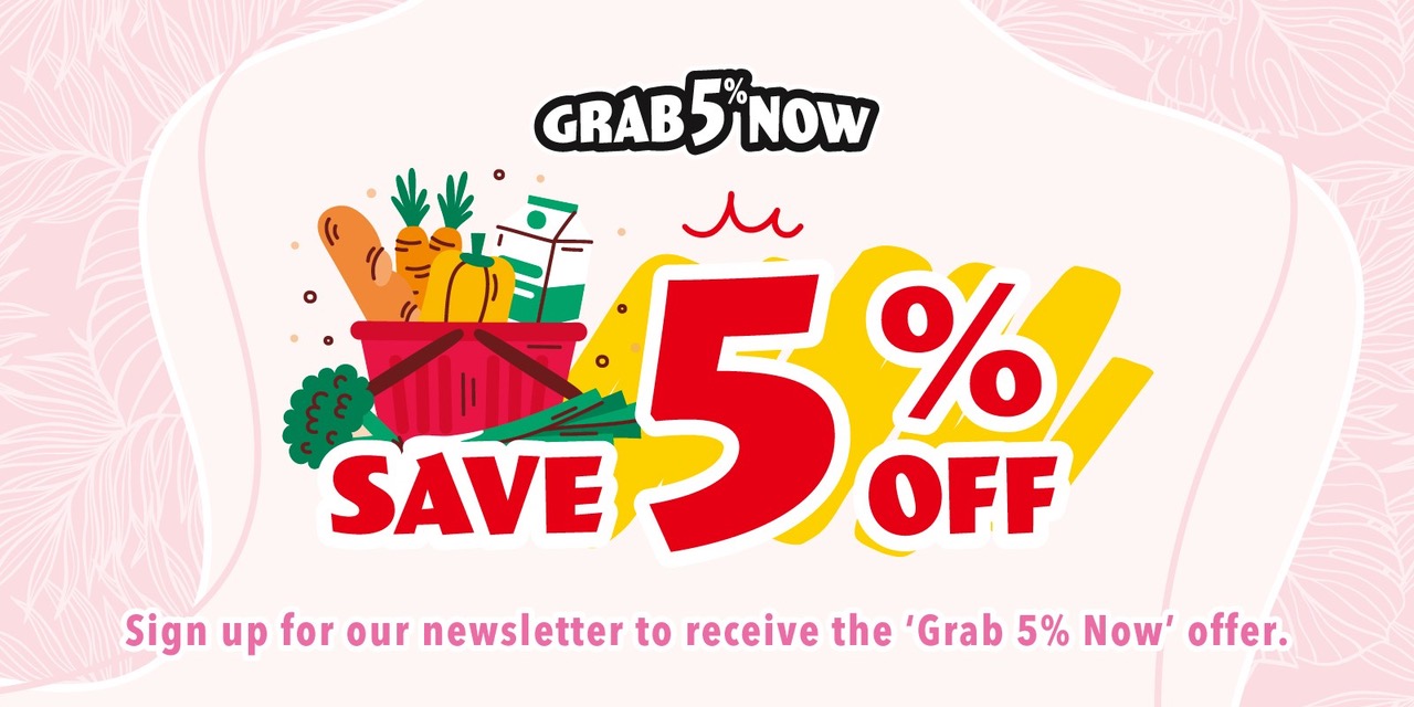 Grab 5% Now