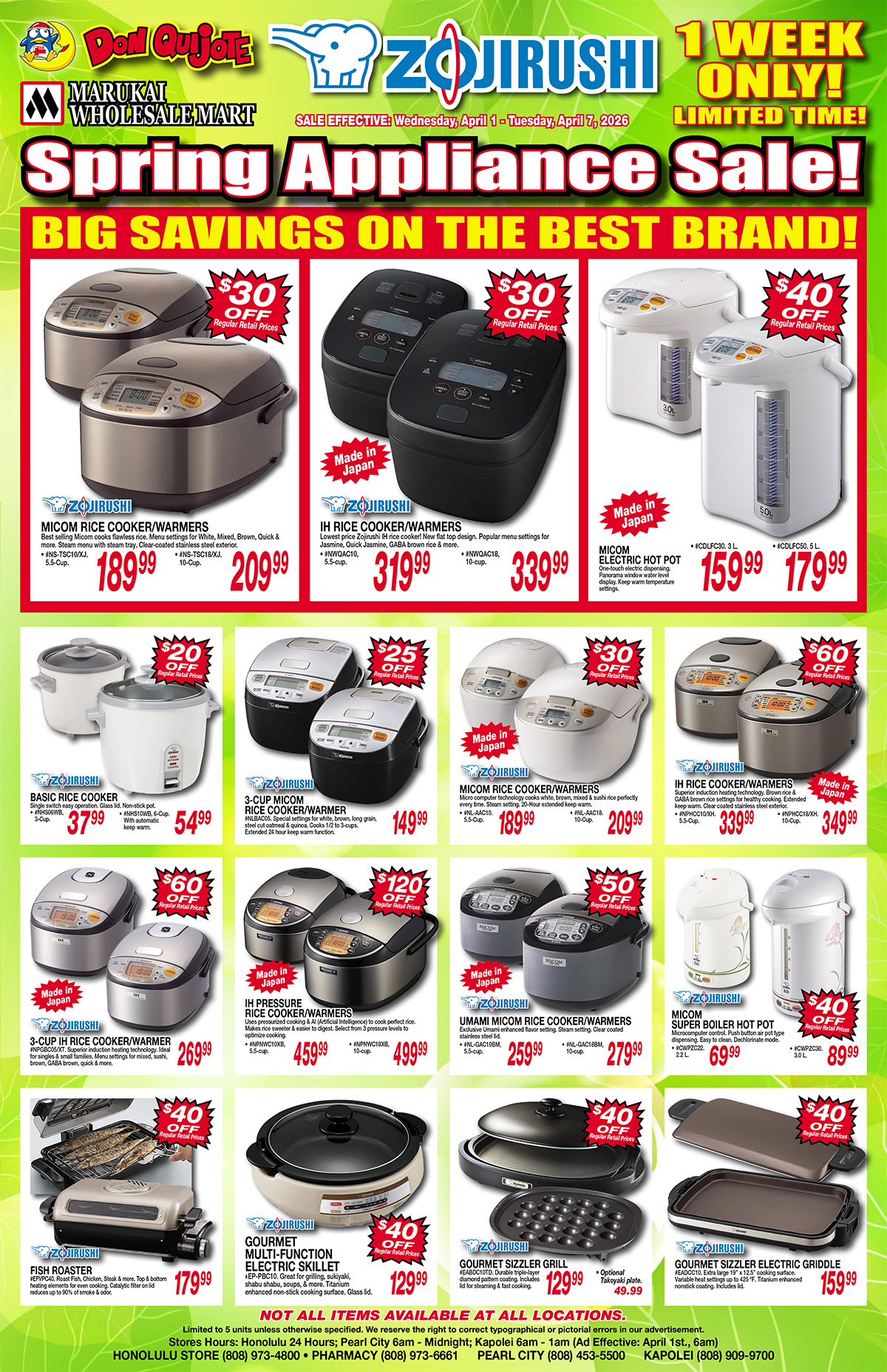 Zojirushi Spring Appliance Sale 2026!
