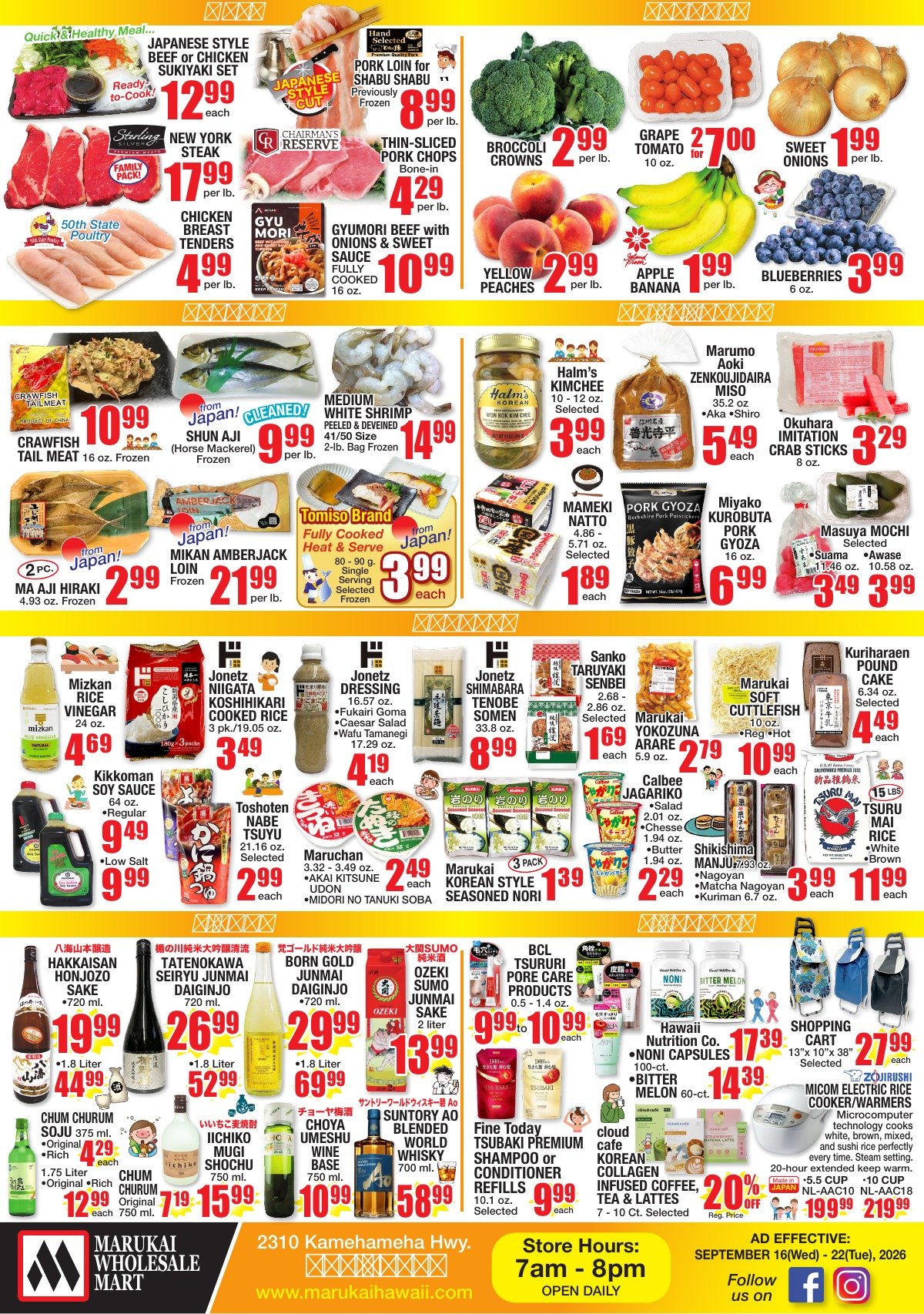 Weekly Flyer Wed, Sep 16, 2026 - Tue, Sep 22, 2026