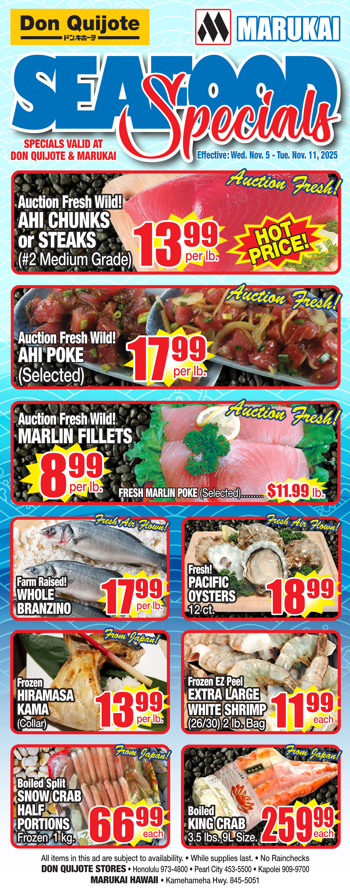 Seafood Flyer Wed, Nov 5, 2025 - Fri, Nov 11, 2025
