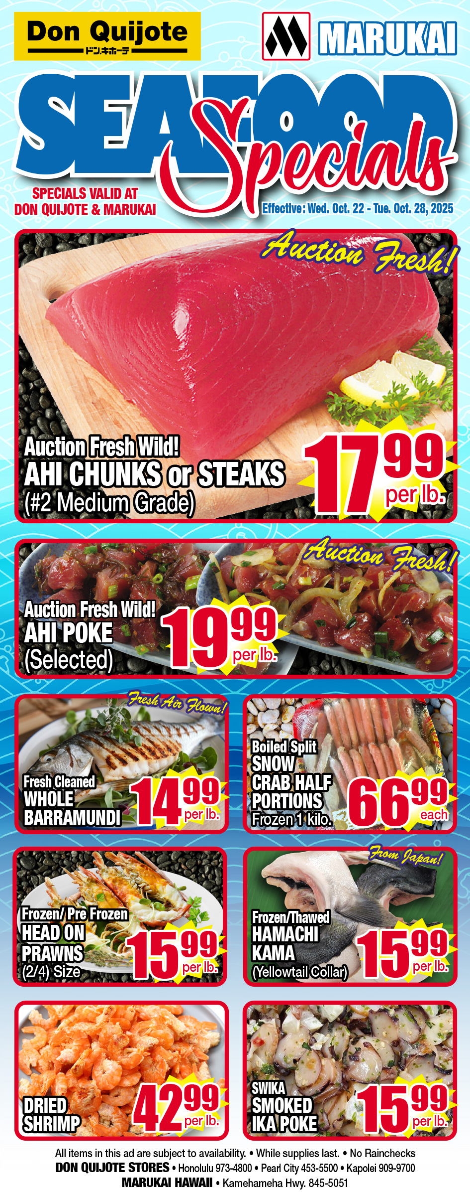 Seafood Flyer Wed, October 22, 2025 - Tue, October 28, 2025	
