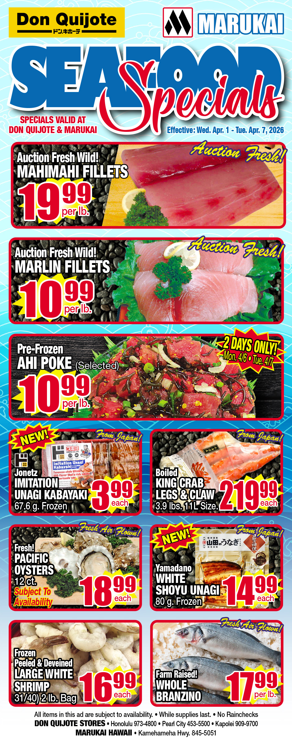 Seafood Flyer Wed, Apr 01, 2026 - Tue, Apr 07, 2026