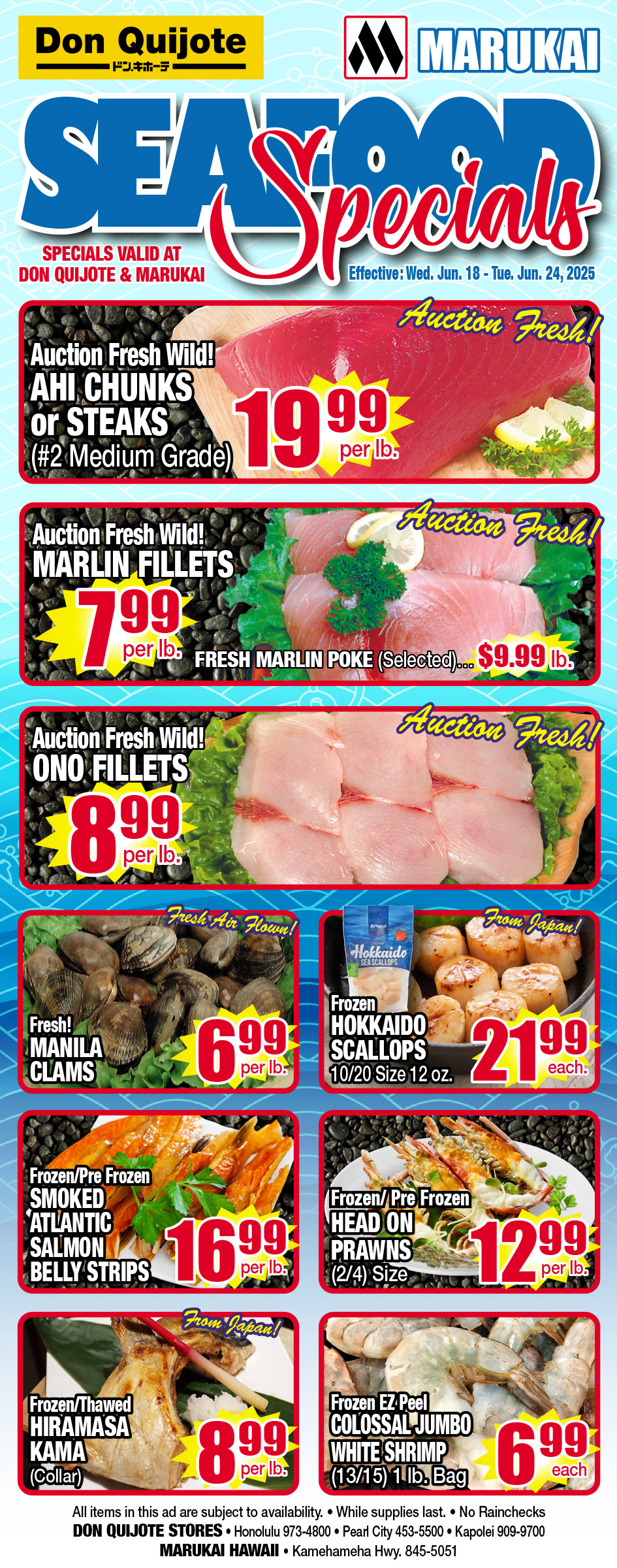 Seafood Flyer Wed, June 18, 2025 - Tues, June 24, 2025	
