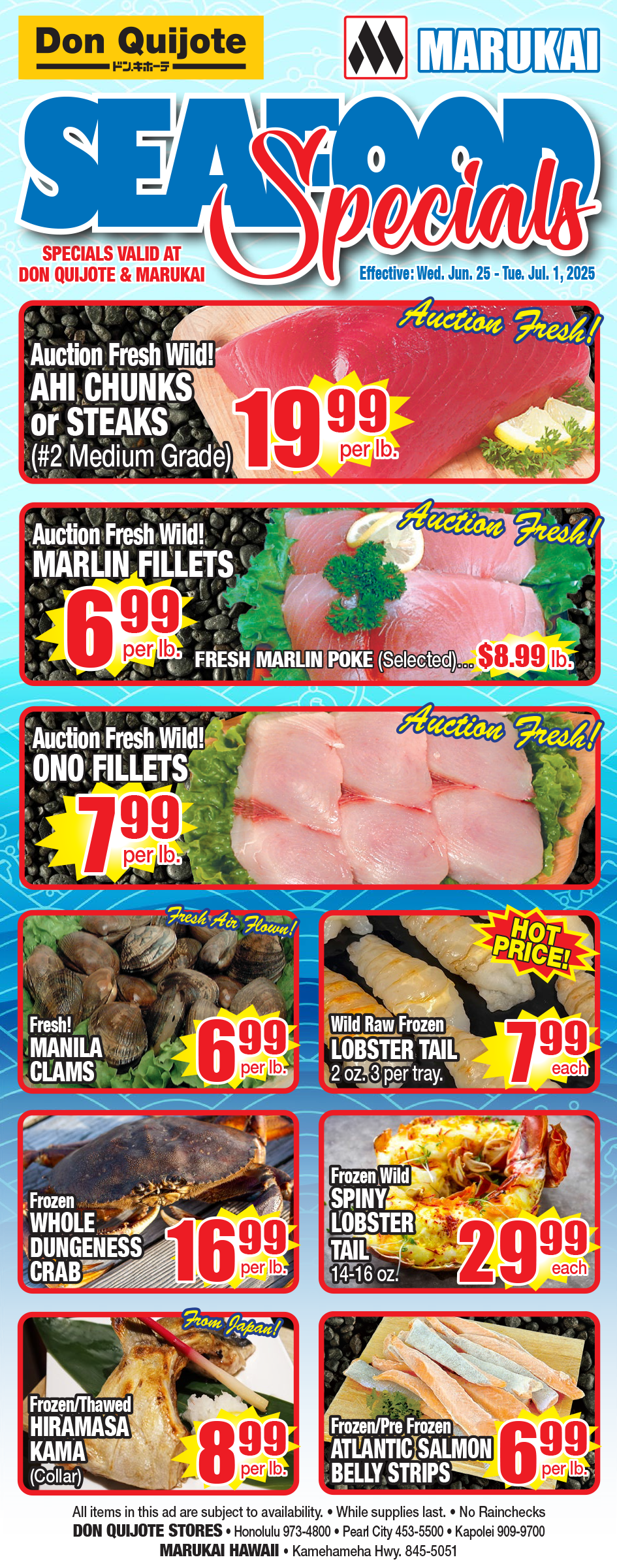 Seafood Flyer Wed, June 25, 2025 - Tues, July 01, 2025
