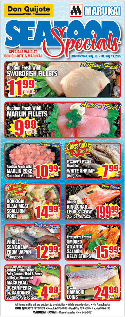 Seafood Flyer Wed, May 13, 2026 - Tue, May 19, 2026