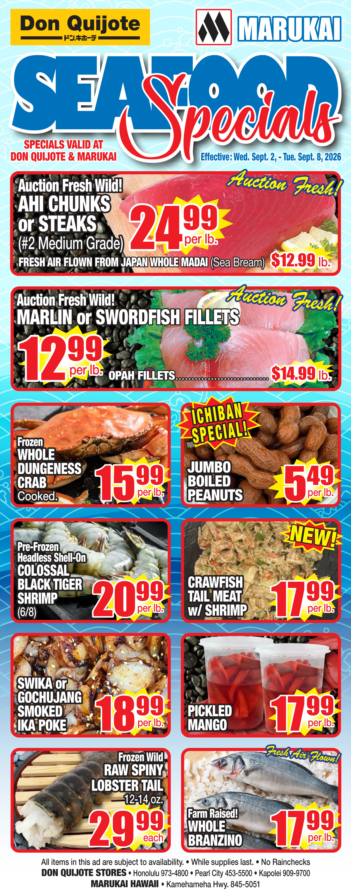 Seafood Flyer Wed, Sep 2, 2026 - Tue, Sep 8, 2026