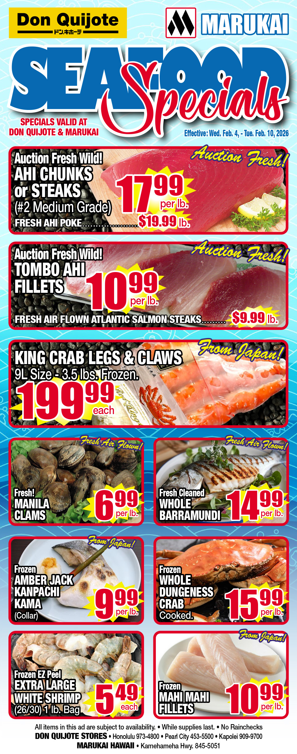 Seafood Flyer Wed, Feb 04, 2026 - Tue, Feb 10, 2026