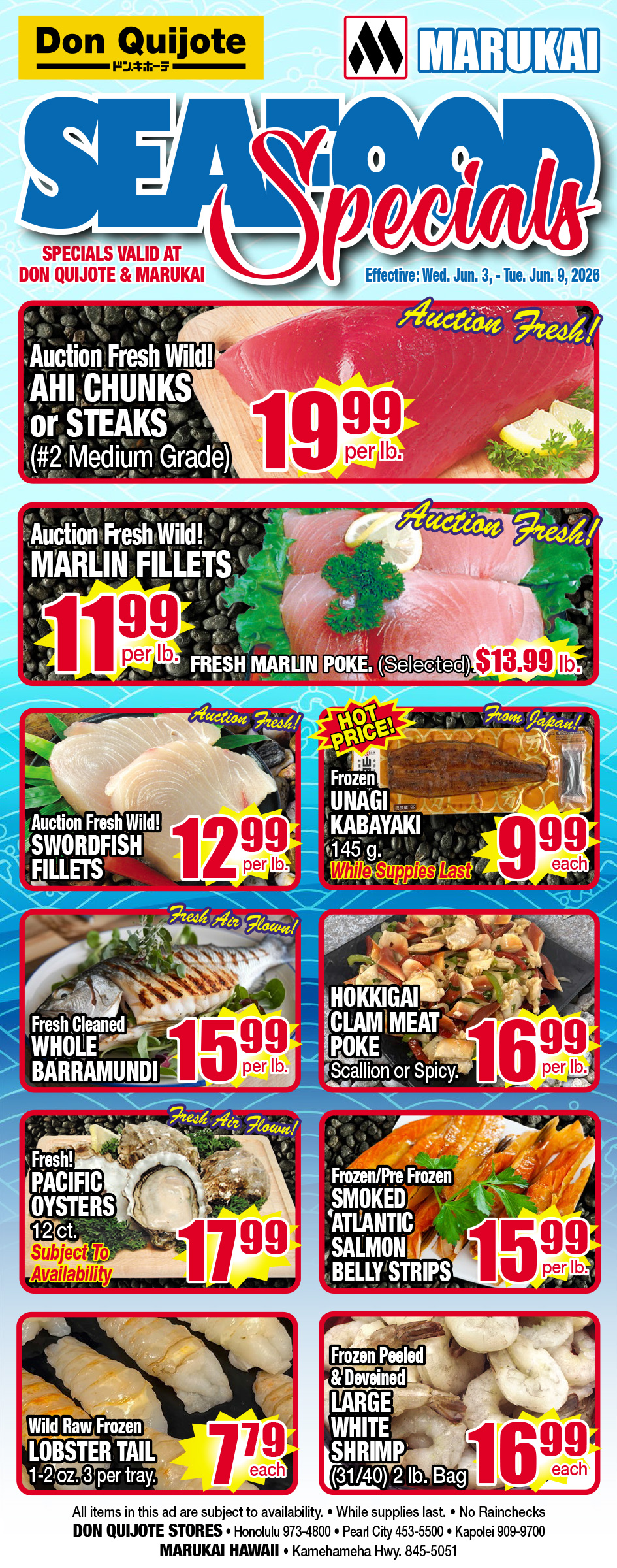 Seafood Flyer Wed, Jun 03, 2026 - Tue, Jun 09, 2026
