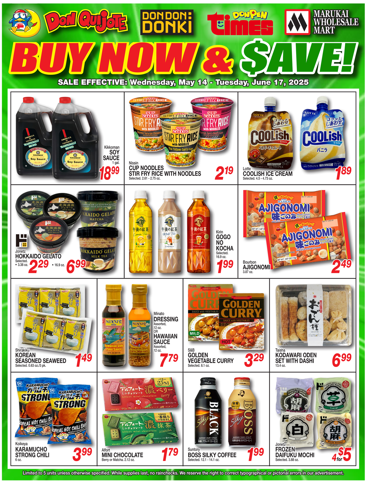 Weekly Flyer Wed, May 14, 2025 - Tues, June 17, 2025