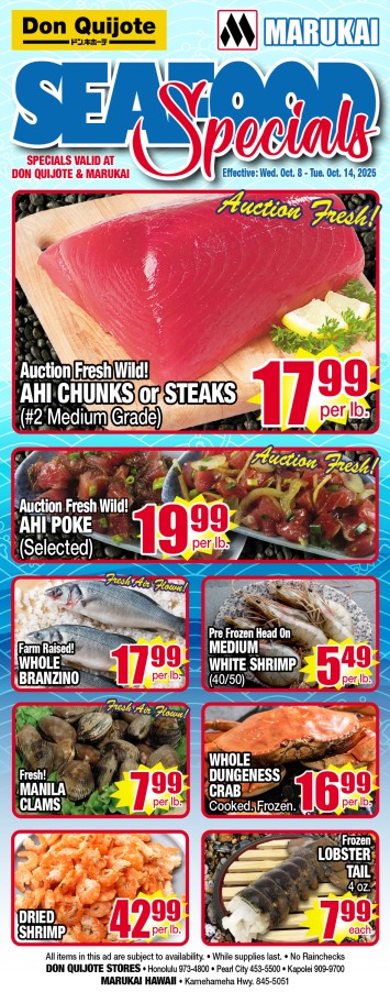 Seafood Flyer Wed, October 08, 2025 - Tue, October 14, 2025