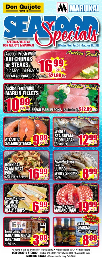Seafood Flyer Wed, Jun 24, 2026 - Tue, Jun 30, 2026
