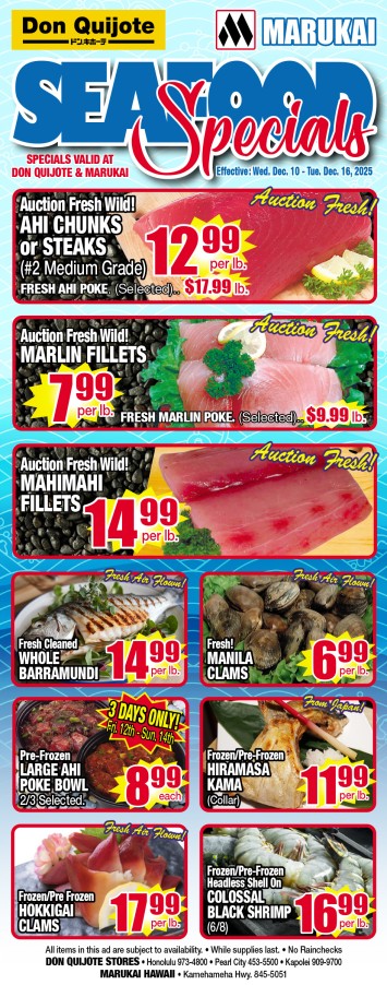 Seafood Flyer Wed, Dec 10, 2025 - Tue, Dec 16, 2025
