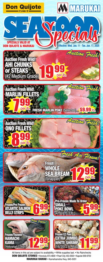 Seafood Flyer Wed, June 10, 2025 - Tues, June 11, 2025