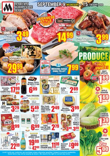 Weekly Flyer Wed, Sep 9, 2026 - Tue, Sep 15, 2026