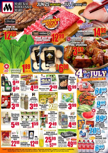 Weekly Flyer Wed, June 25, 2025 - Tues, July 01, 2025	