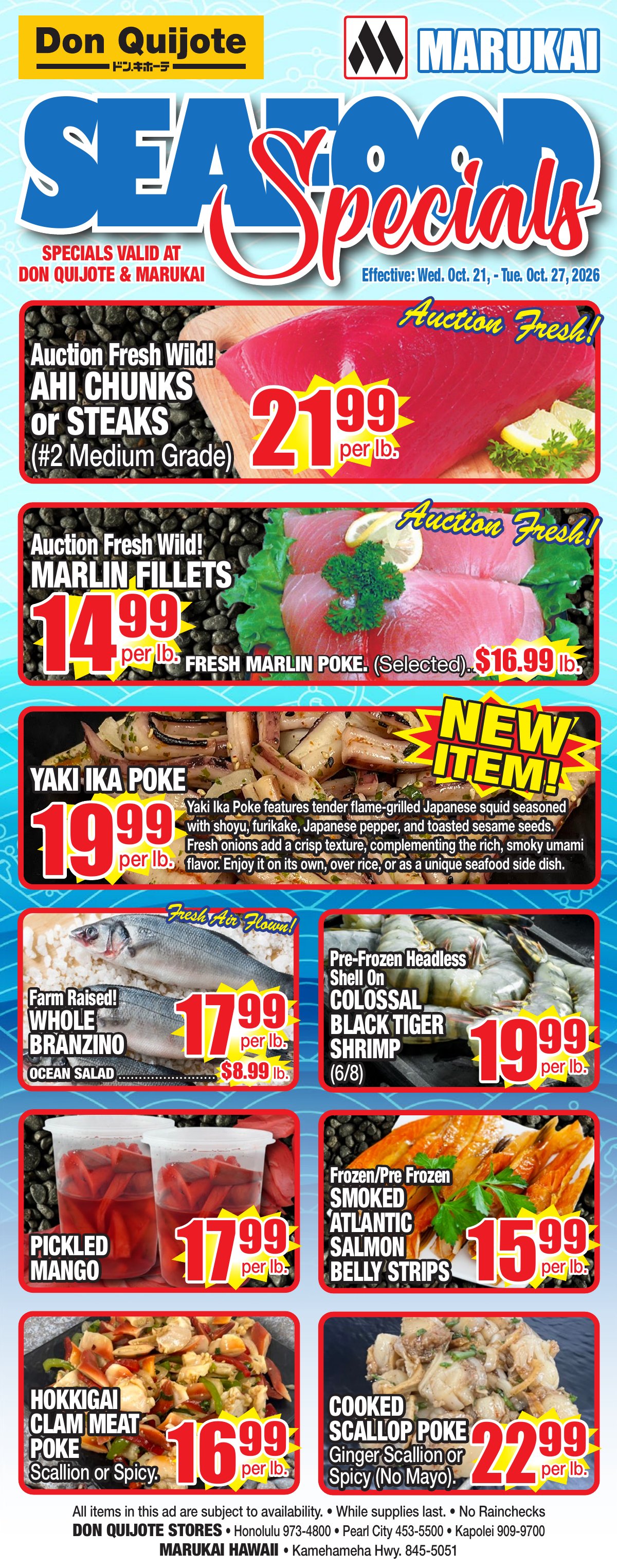 Seafood Flyer Wed, Oct 21, 2026 - Tue, Oct 27, 2026