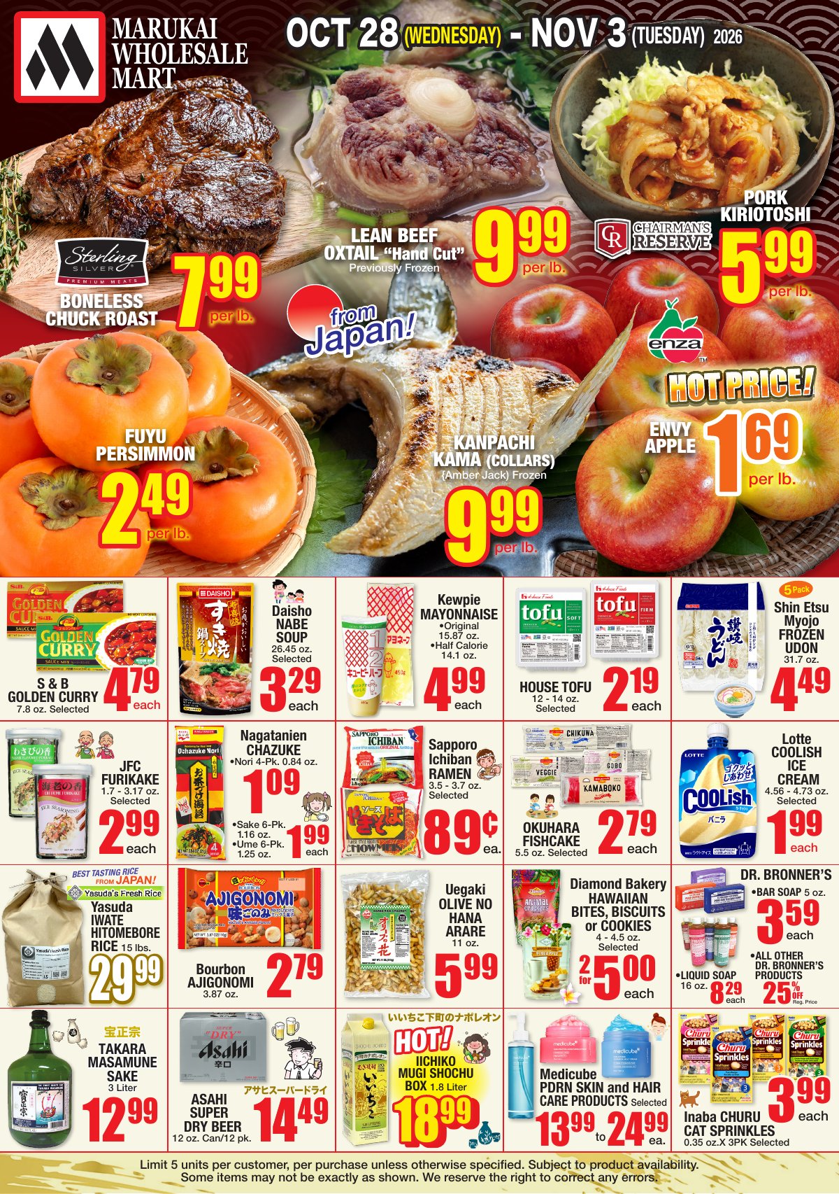 Weekly Flyer Wed, Oct 28, 2026 - Tue, Nov 03, 2026