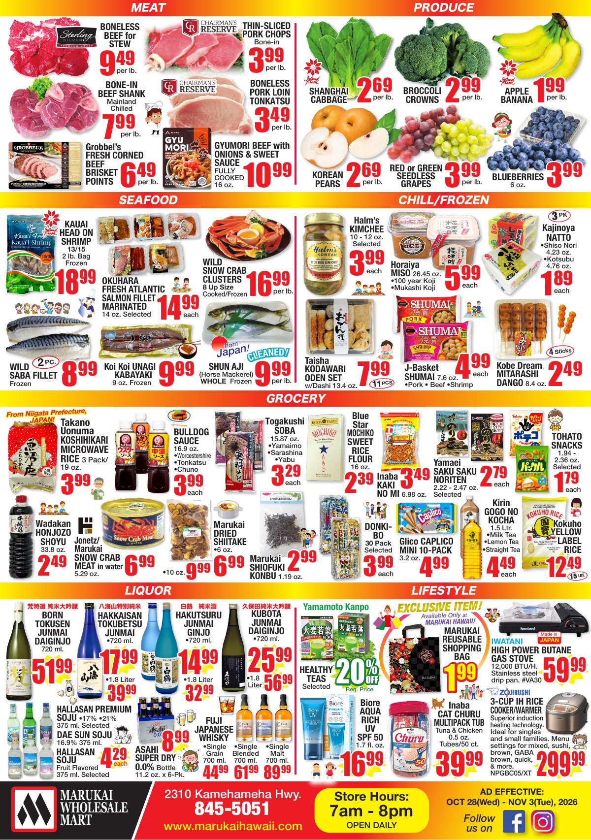 Weekly Flyer Wed, Oct 28, 2026 - Tue, Nov 03, 2026